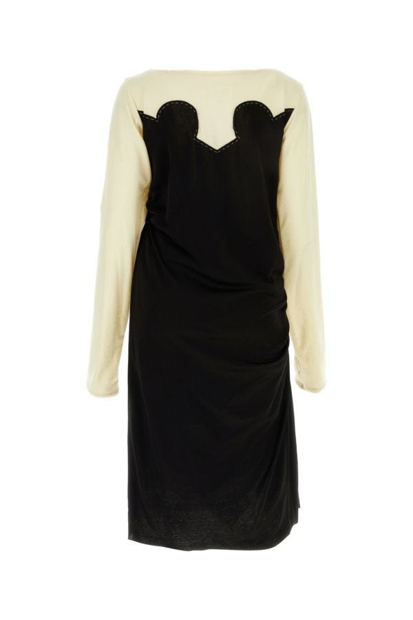 ワンピース MAISON MARGIELA Two-Tone Jersey Dress Maison Margiela Two-Tone Jersey Dress – LOZURI®