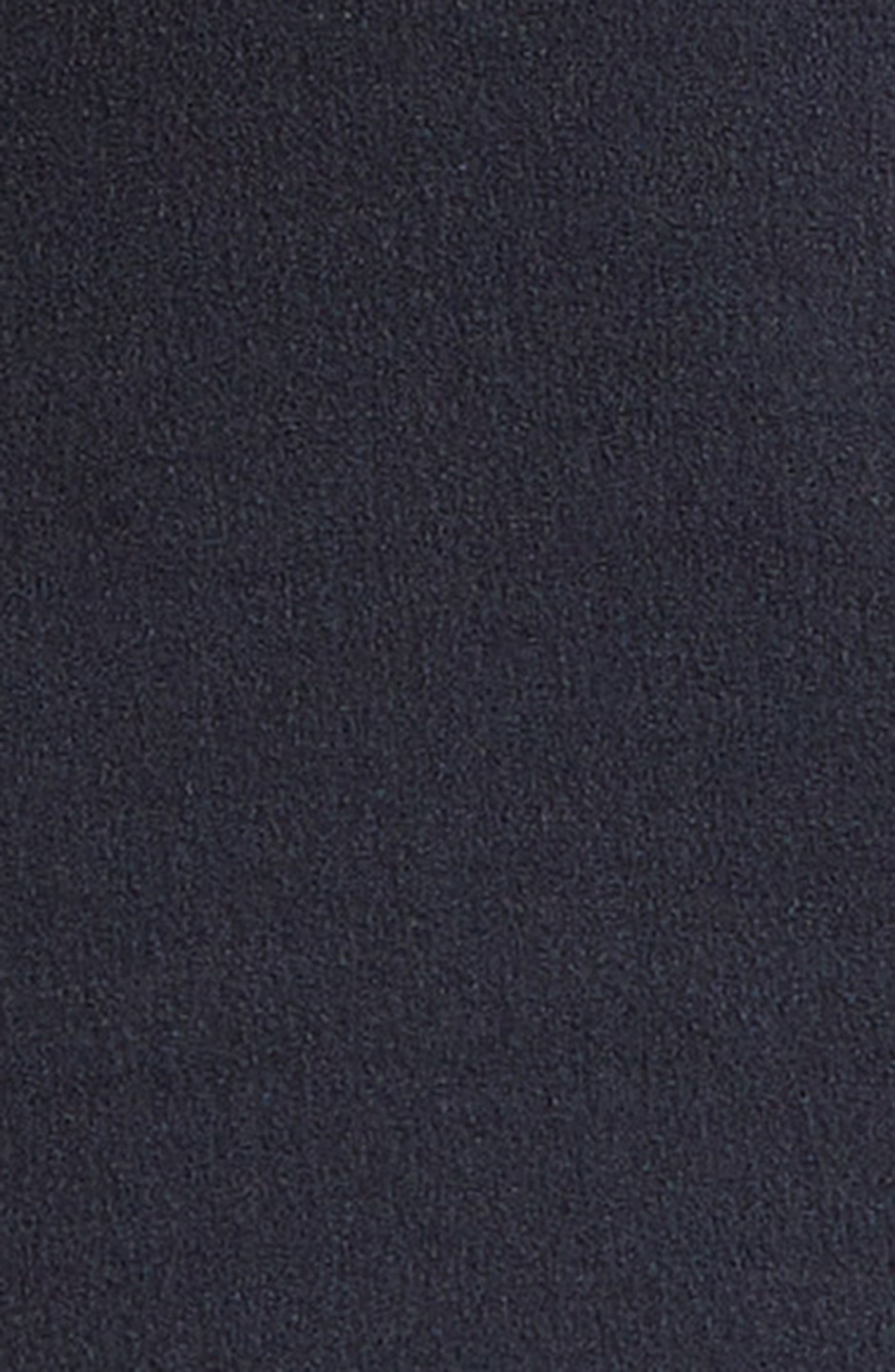FFORME Jo Long Sleeve Stretch Silk Crepe Jersey Asymmetric Dress in Navy at Nordstrom - 6