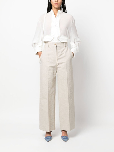 PATOU Iconic monogram-pattern trousers outlook