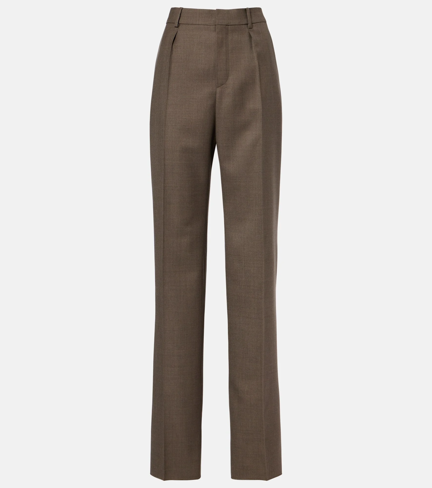 Wool straight pants - 1