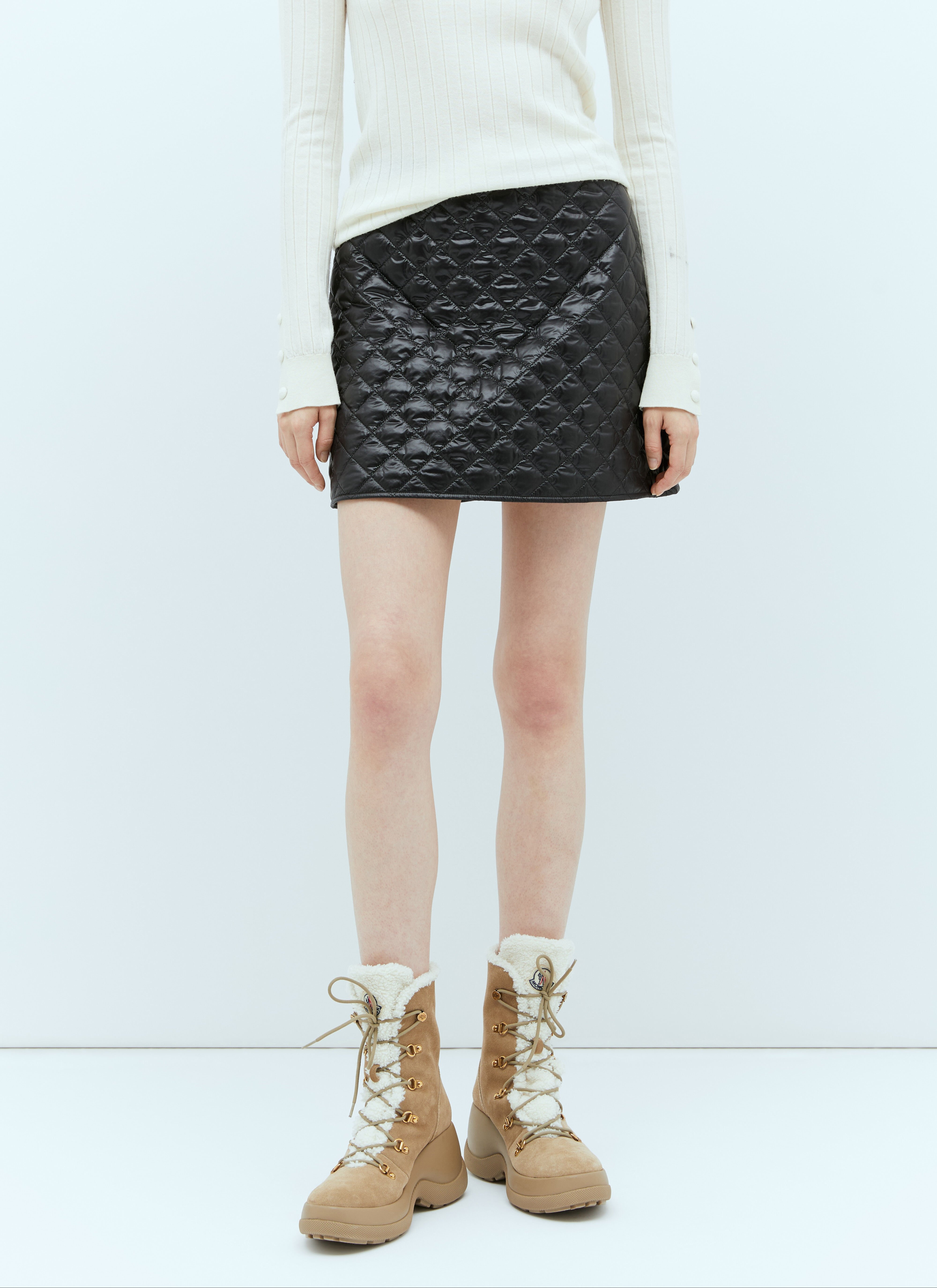 Quilted Mini Skirt - 2