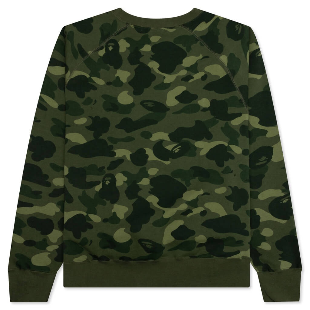 COLOR CAMO CRYSTAL STONE RELAXED FIT CREWNECK - GREEN - 2