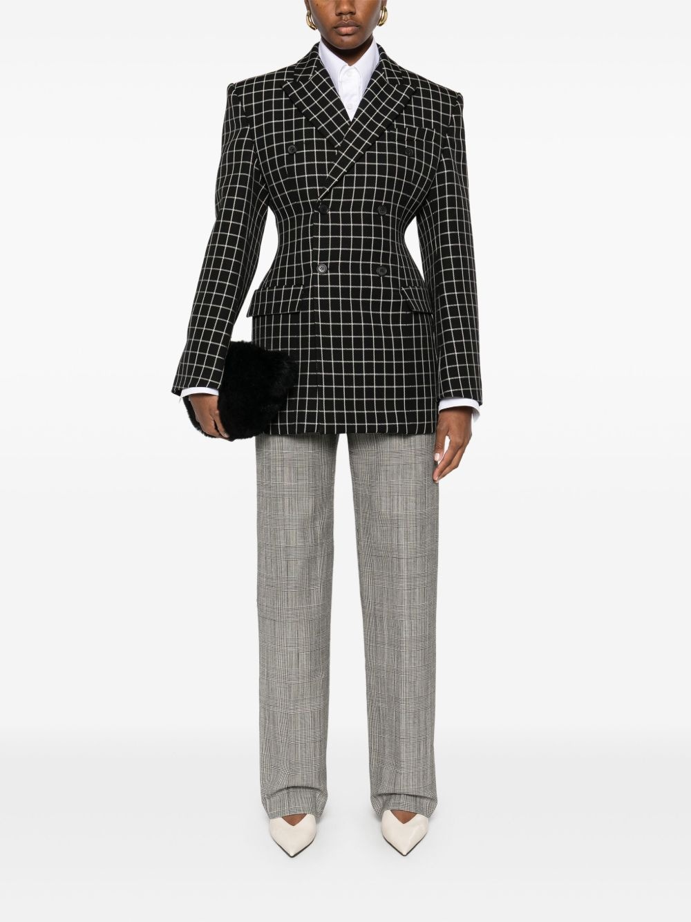 check-pattern blazer - 2