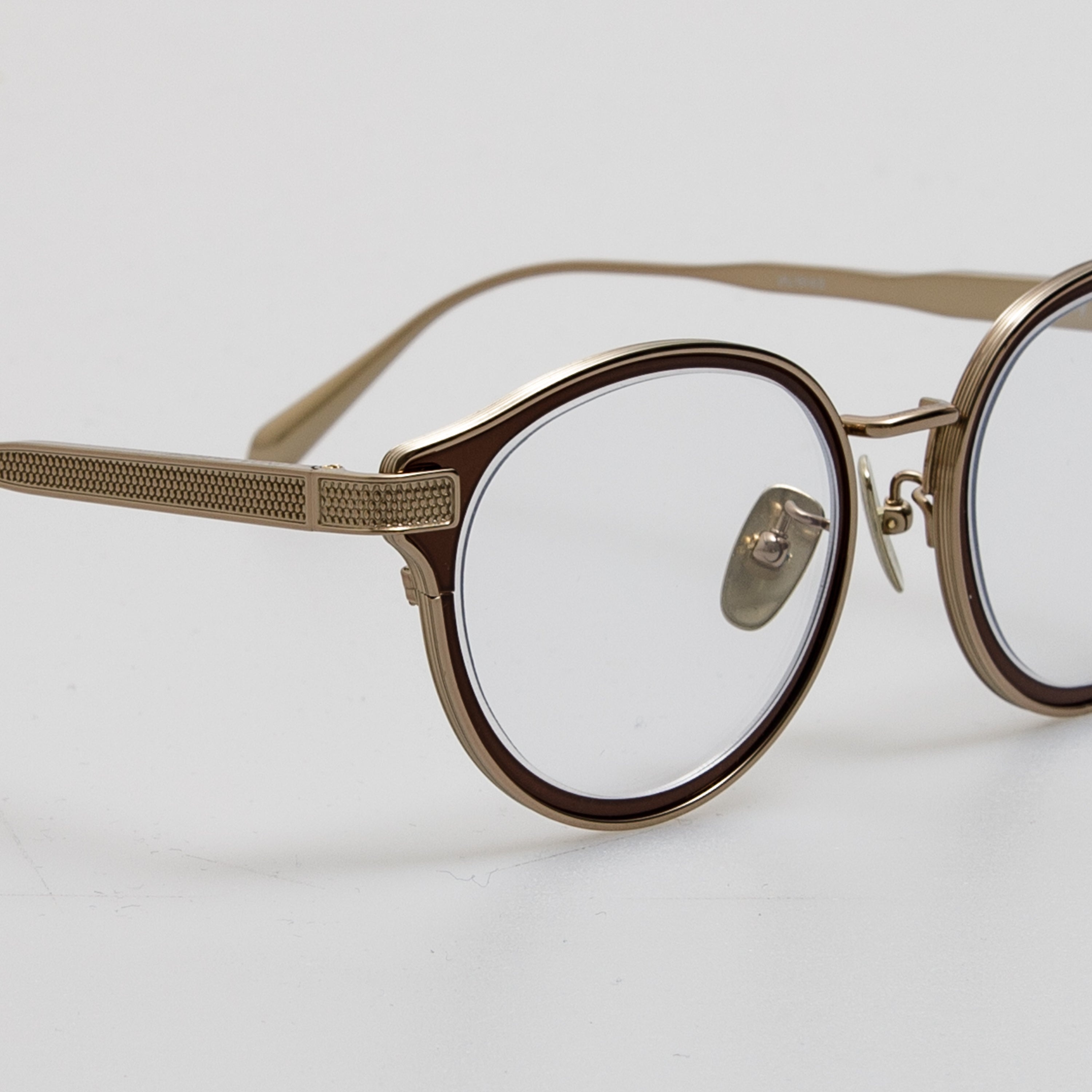 Anthony Oval Optical Frame in Metallic Brown - 7