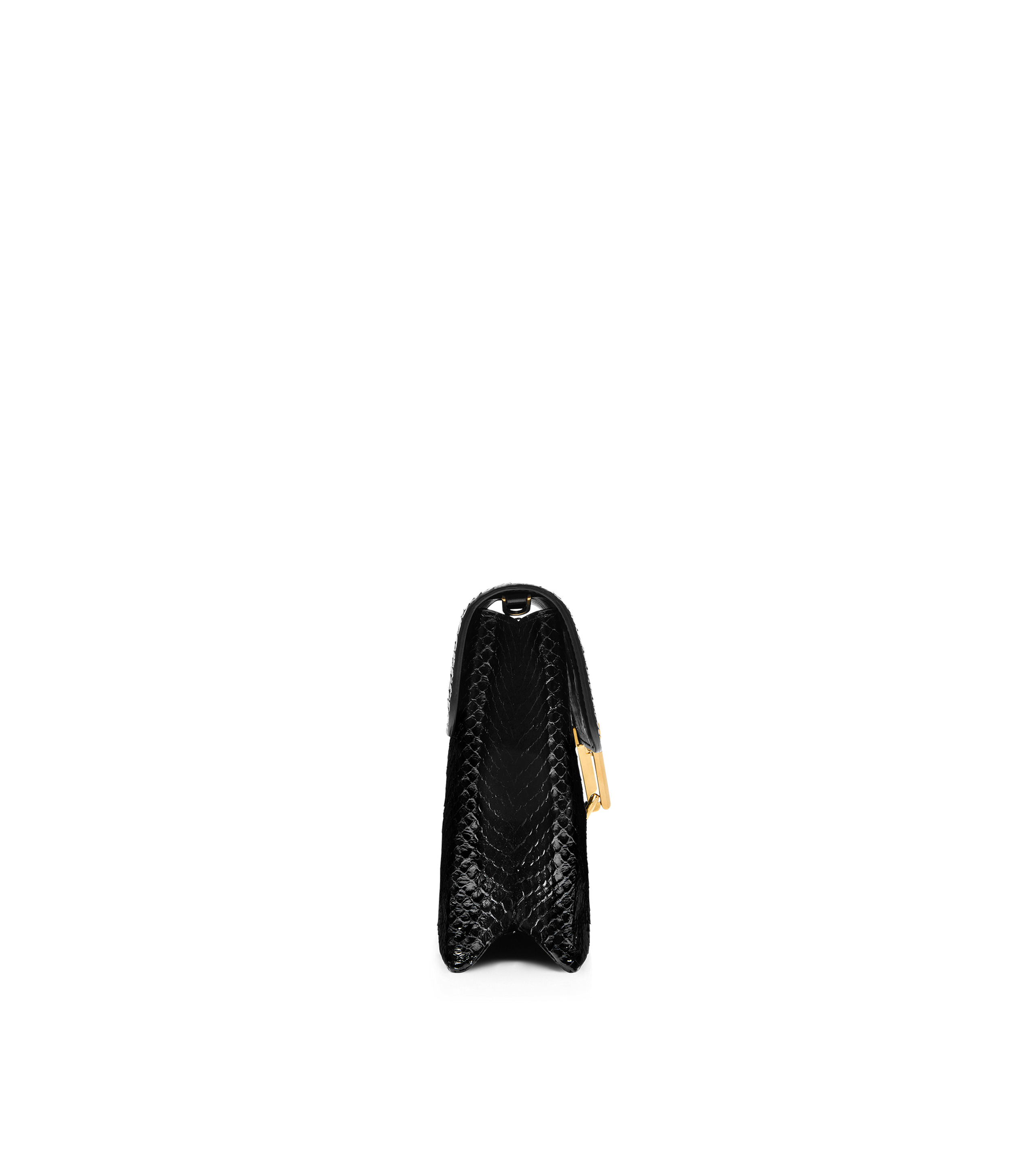 STAMPED PYTHON LEATHER MONARCH MEDIUM SHOULDER BAG - 2
