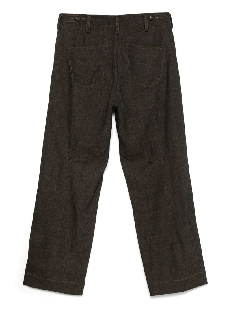 Ziggy Chen pleat-detail trousers outlook