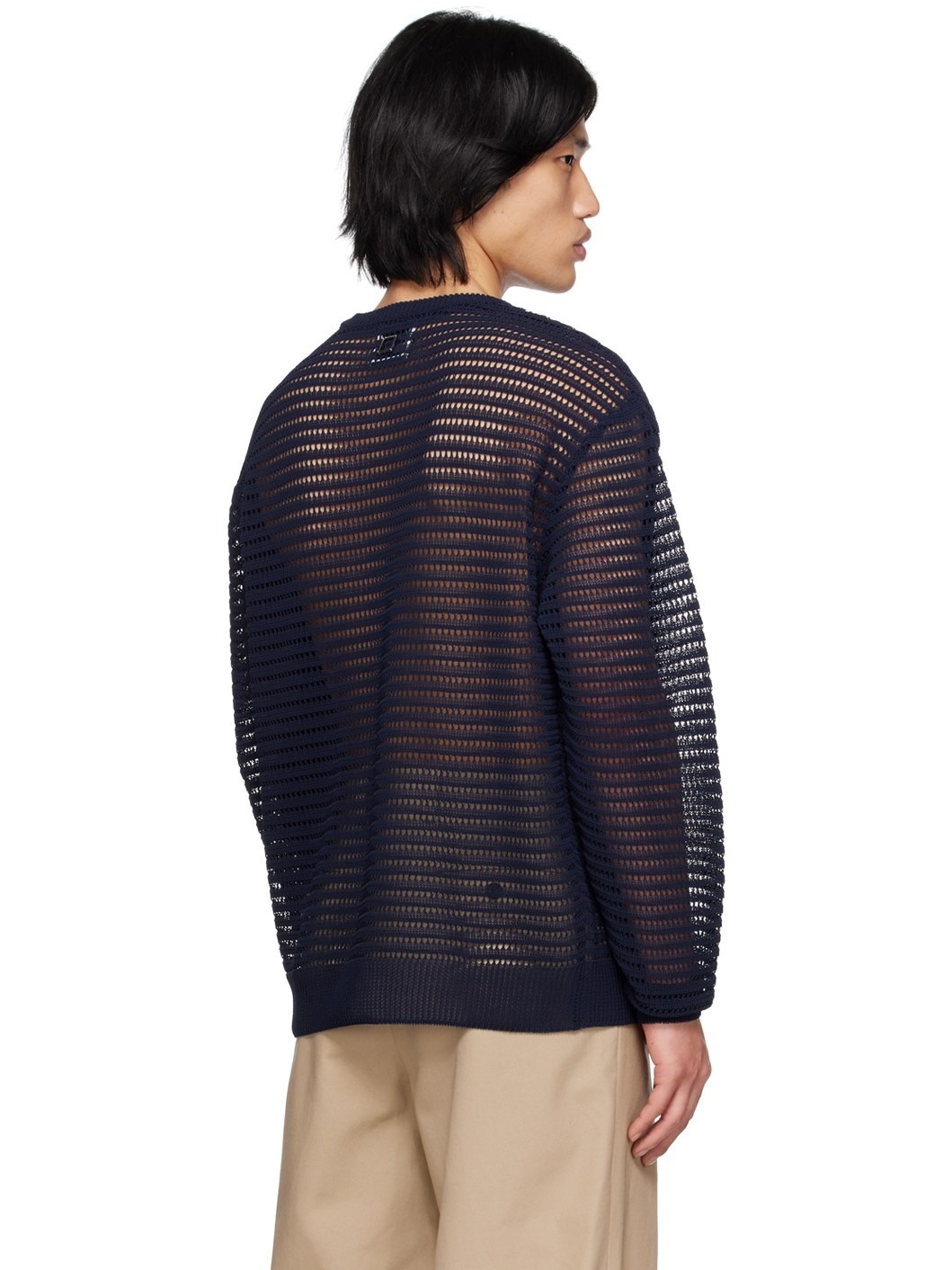 Navy Crewneck Sweater - 3