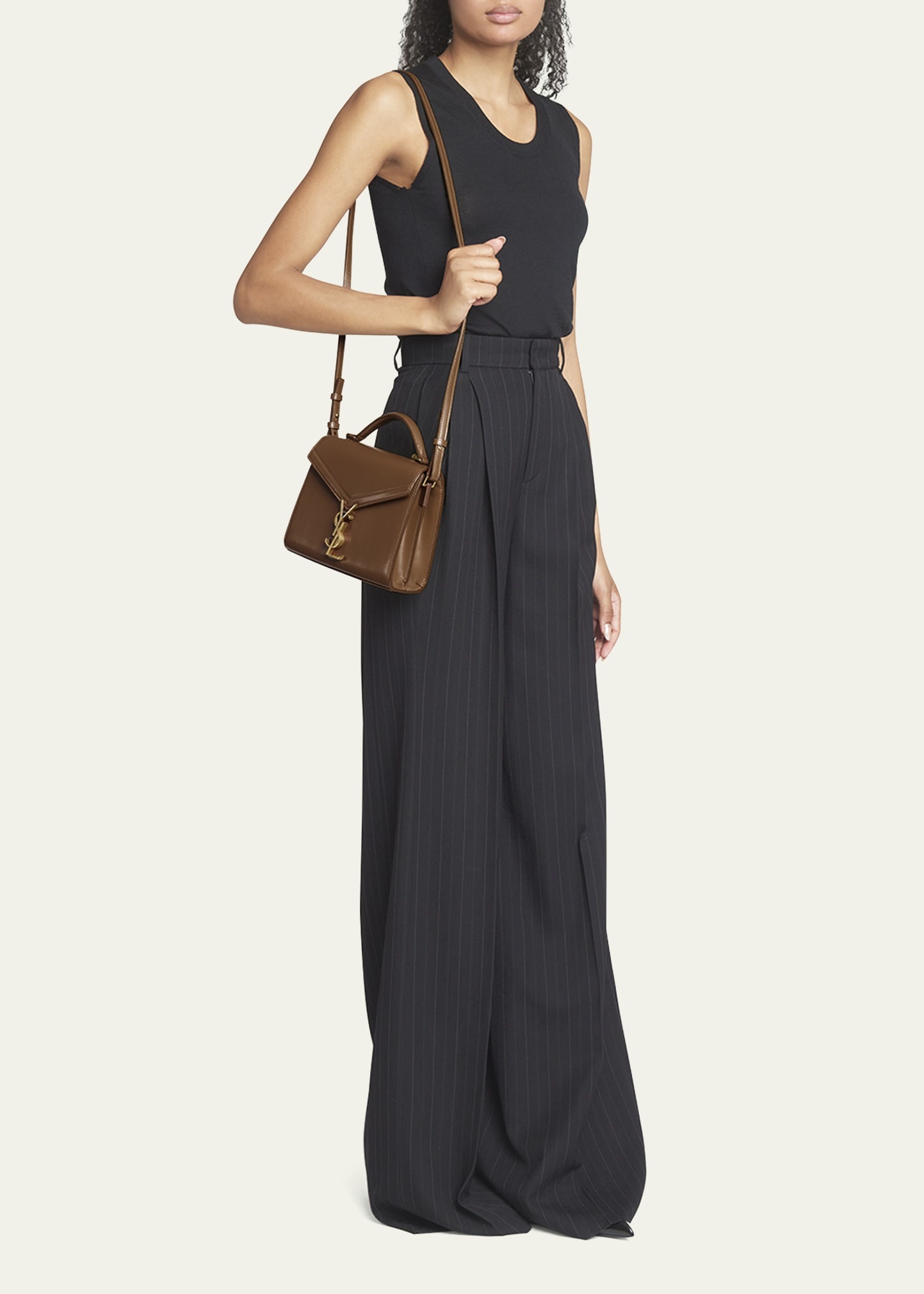 Cassandre Mini Monogram YSL Box Calf Top-Handle Bag - 5