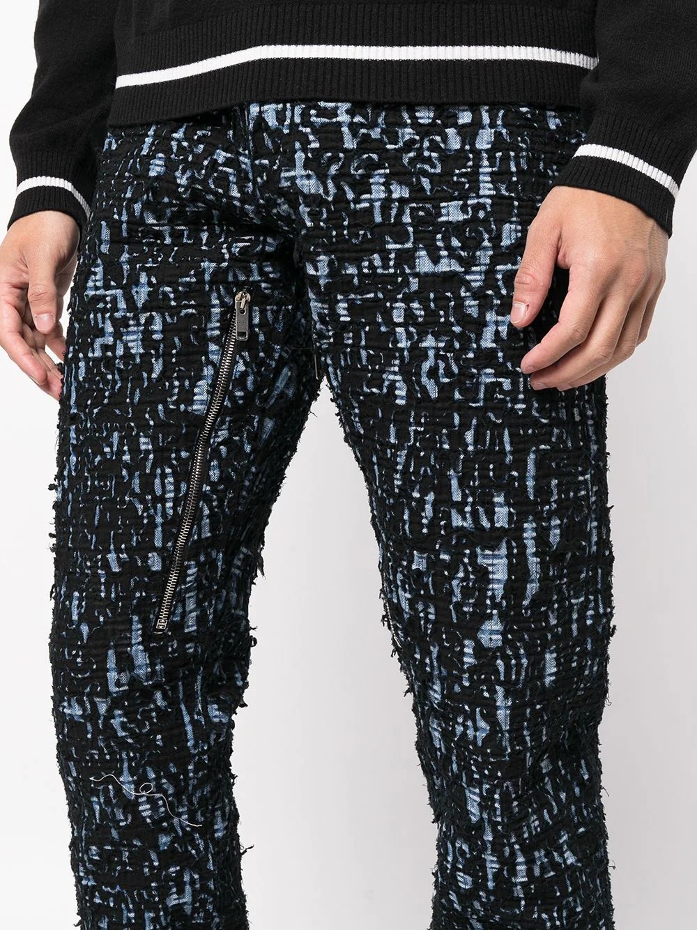 abstract-print jeans - 5