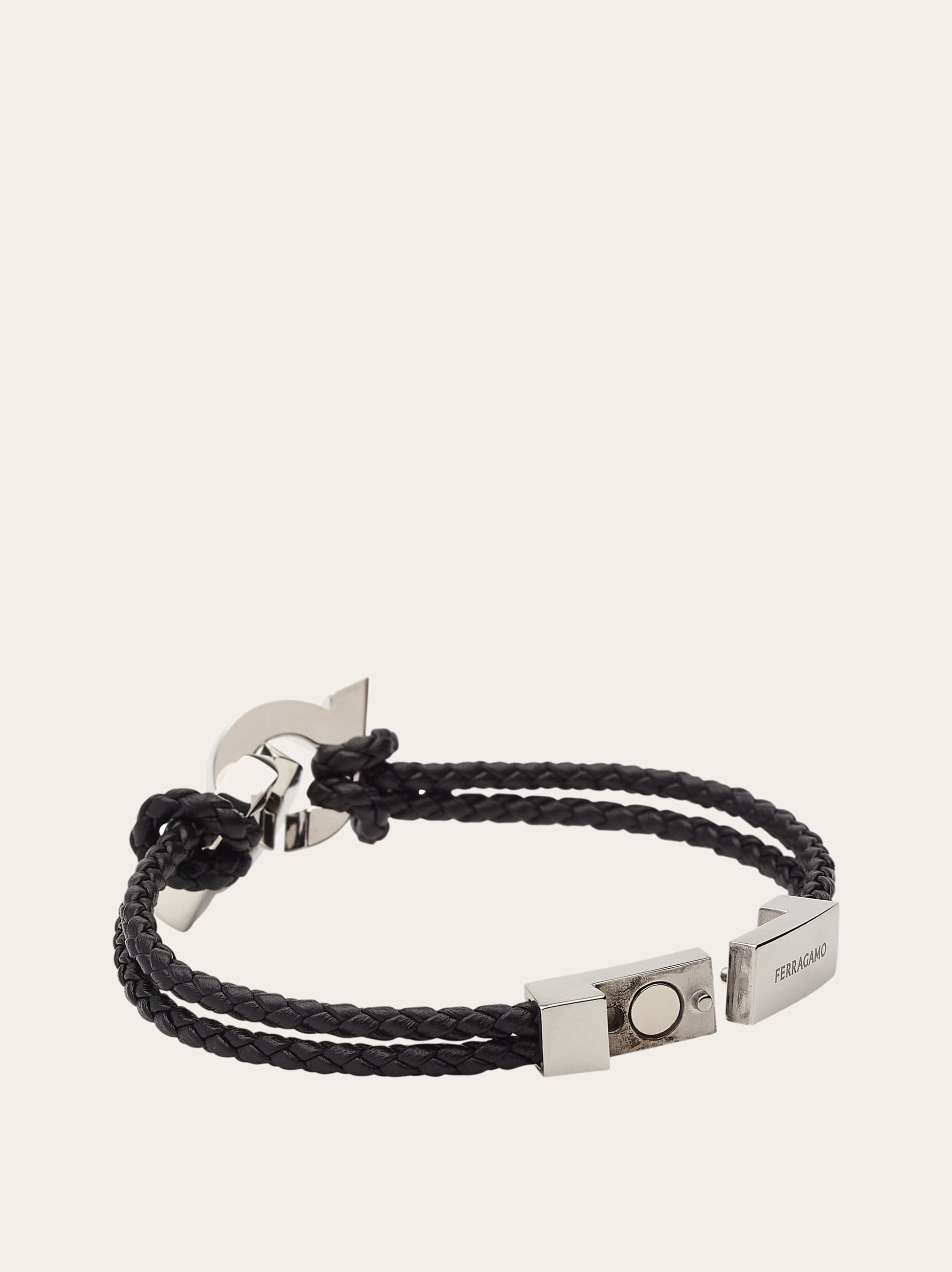 Bracelet with intertwined Gancini - Size 19 - 3