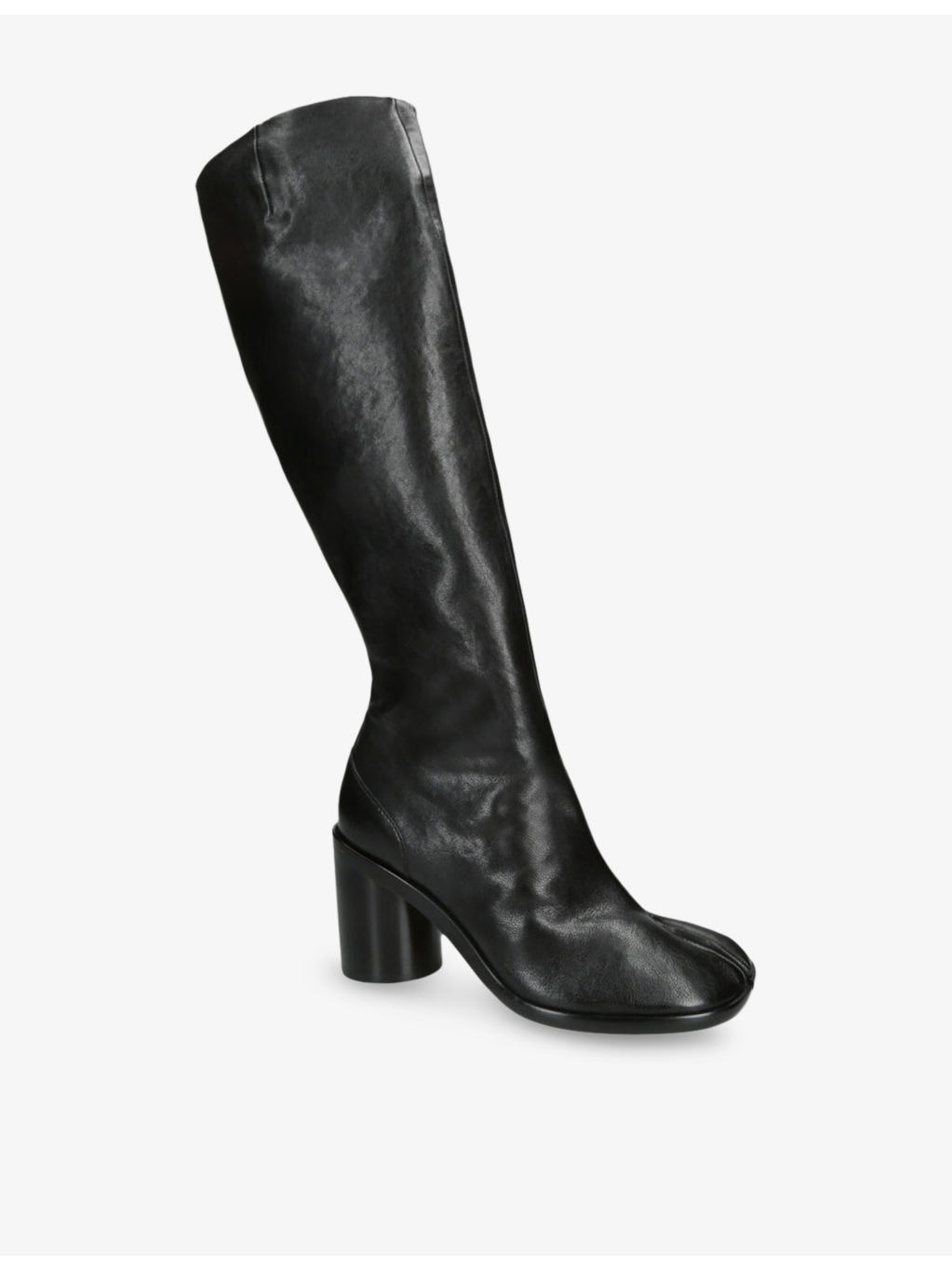 Tabi Leather Heeled Knee-High Boots - 2