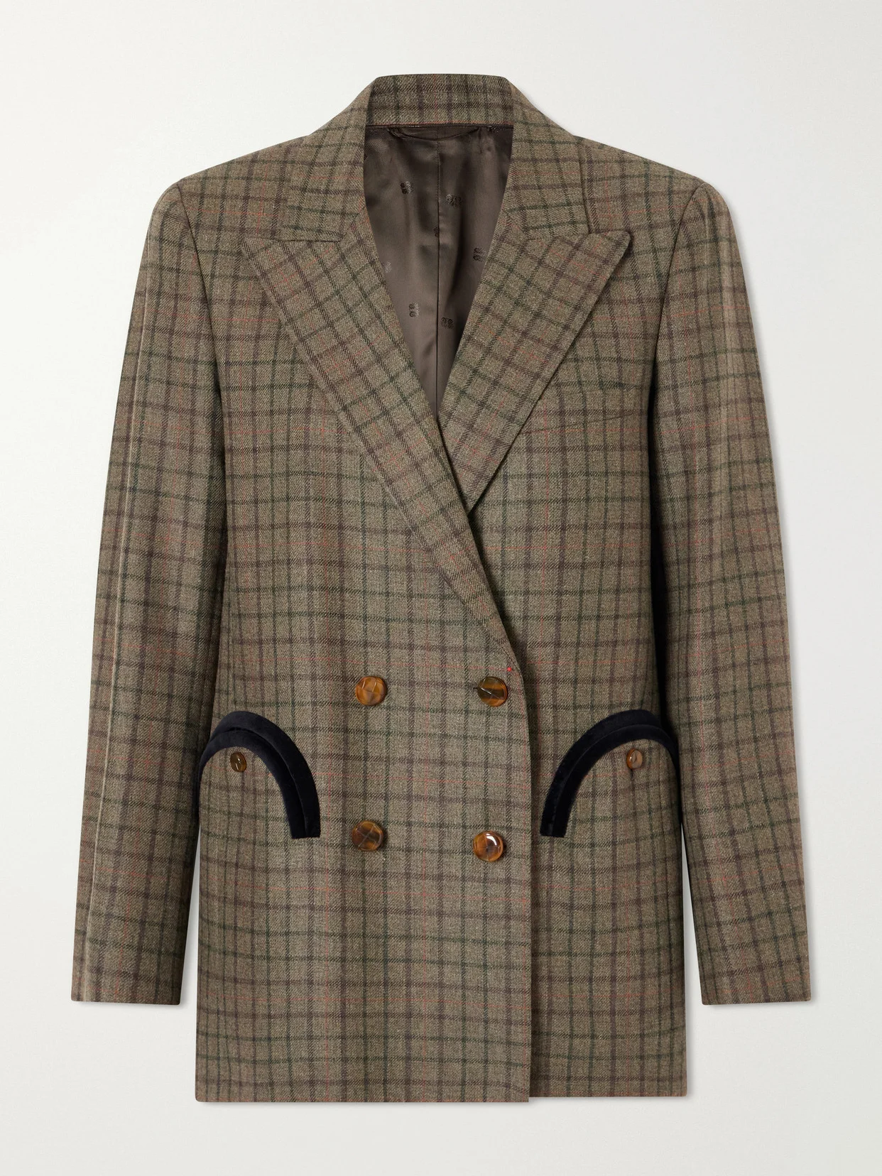 Everyday Checked Wool And Cashmere-blend Jacket - 1
