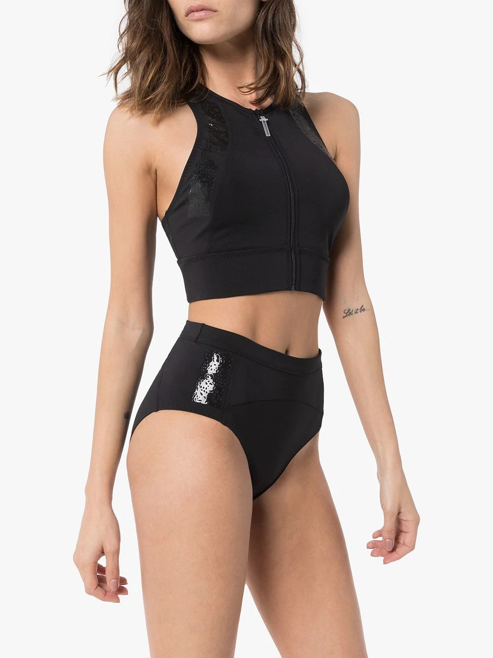 x Stella McCartney high-waisted bikini bottoms - 3