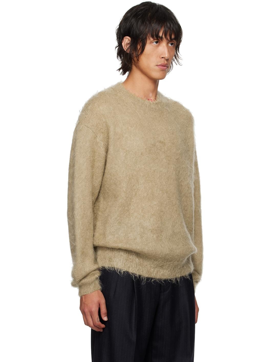 Beige Super Kid Mohair Sweater - 2