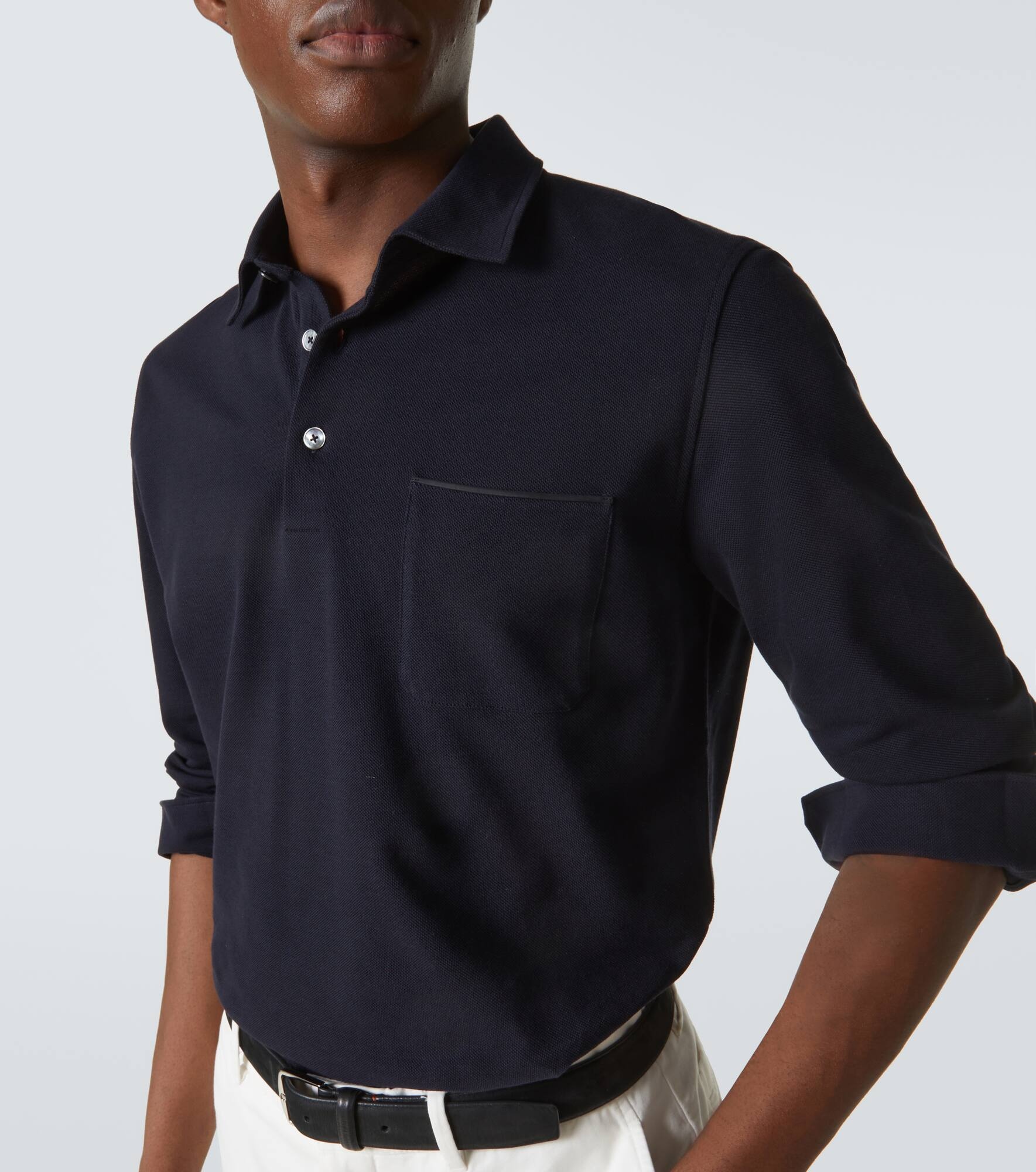 Logo cotton polo shirt - 5