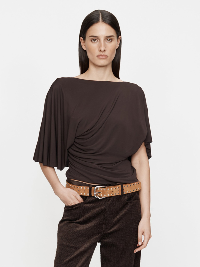 Fluted Jersey Top 1