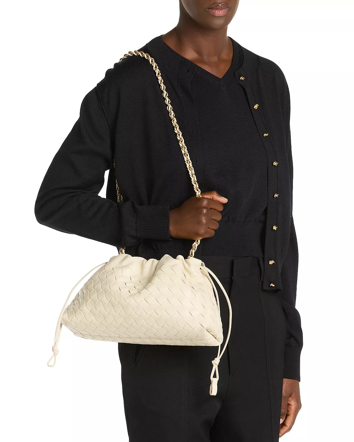 Dustbag Intrecciato Leather Shoulder Bag - 2