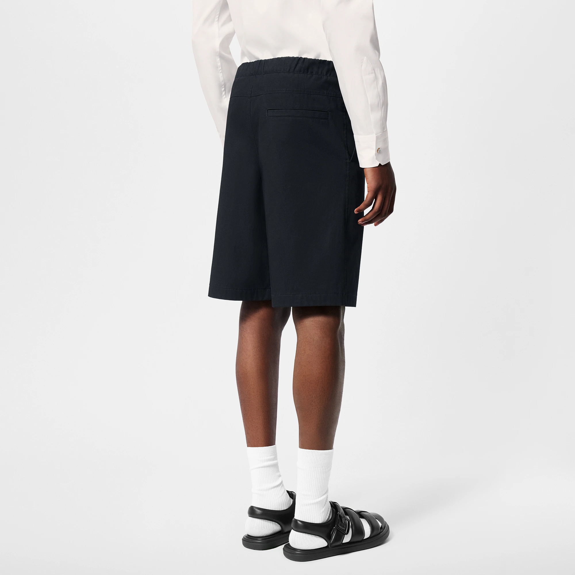 LV Buckle Cotton Shorts - 5