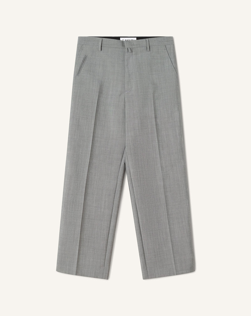 STRAIGHT-LEG MOHAIR WOOL PANTS 1