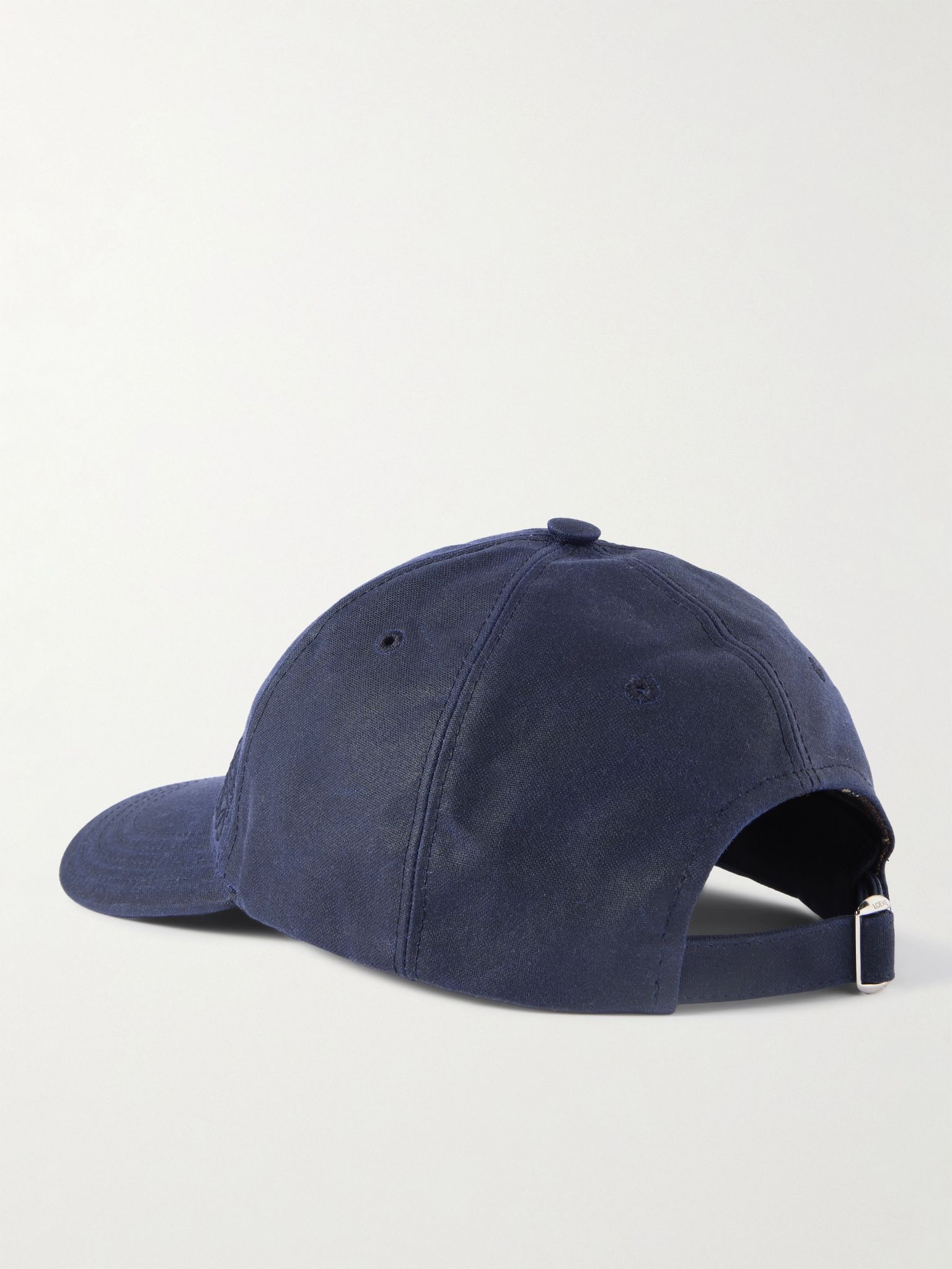 Logo-Embroidered Cotton-Canvas Baseball Cap Navy - 3