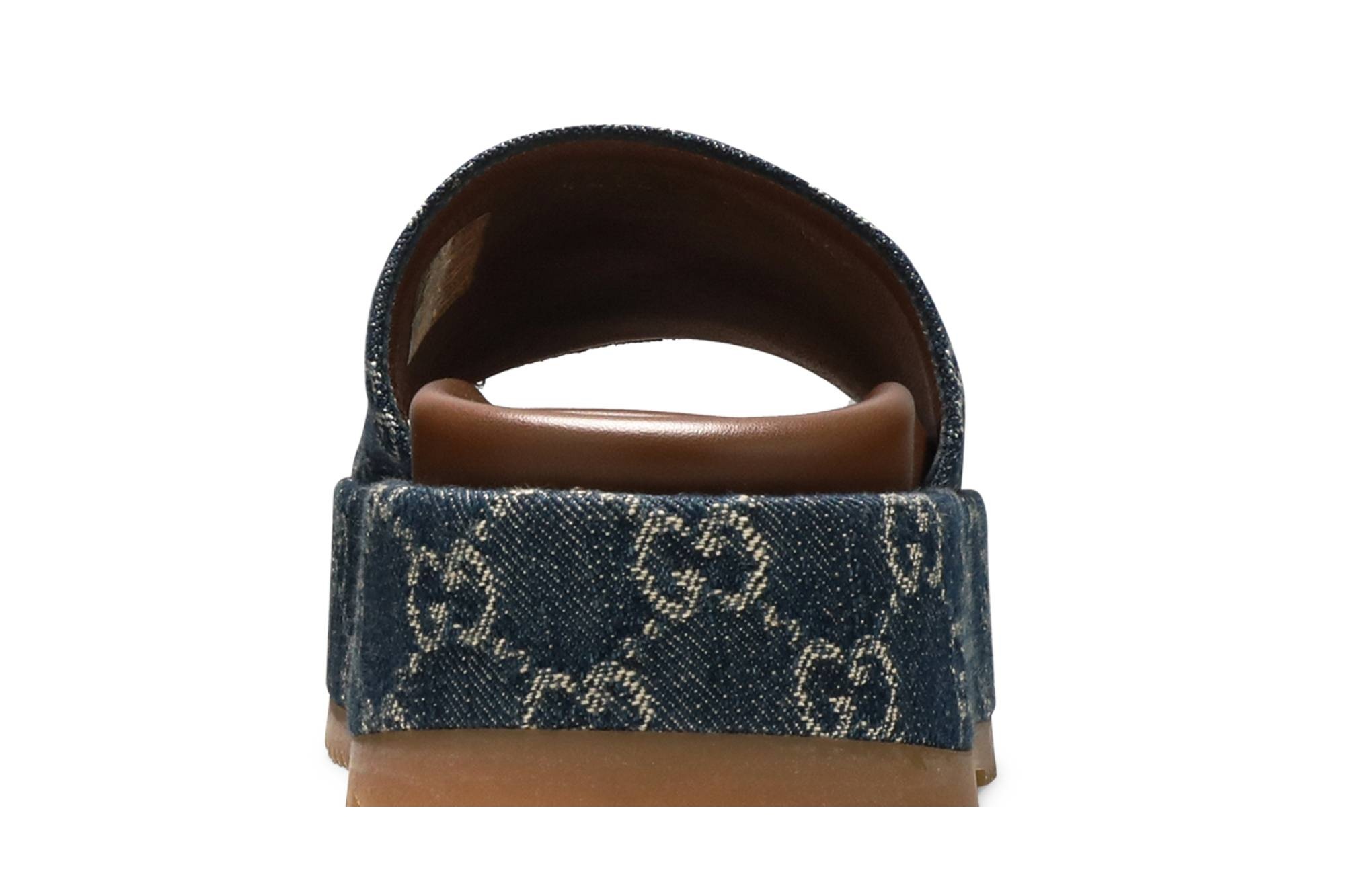 Gucci Wmns Platform Slide Sandal 'Allover GG Denim' - 7