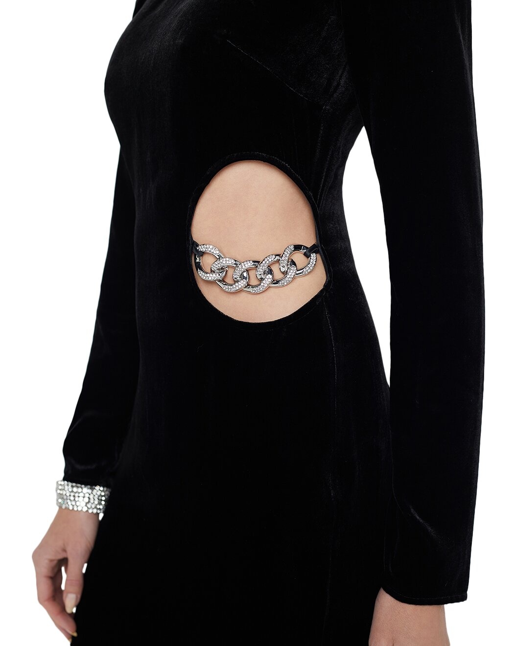 L'AGENCE Seren Cutout Silk-Blend Maxi Dress - 3