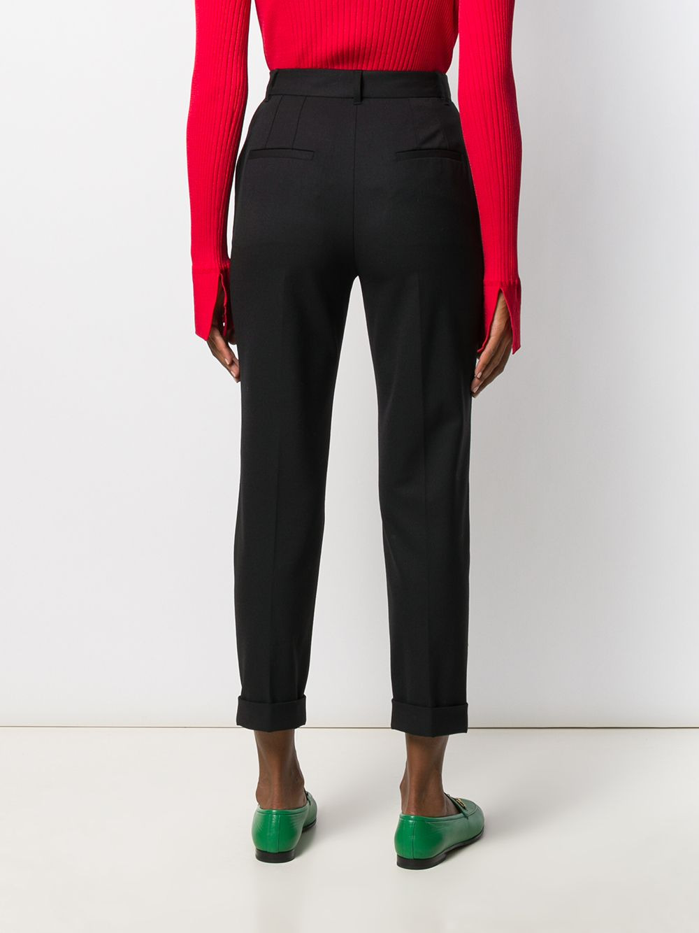 cropped cigarette pants - 4