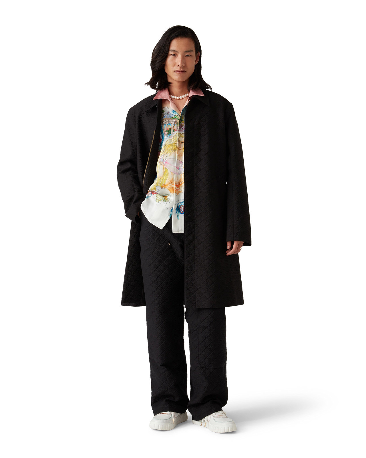 Jacquard Car Coat | Casablanca Paris - 2