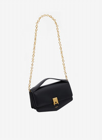 Alaïa LE PAPA EAST WEST WITH CHAIN BAG IN SHINY GOATSKIN