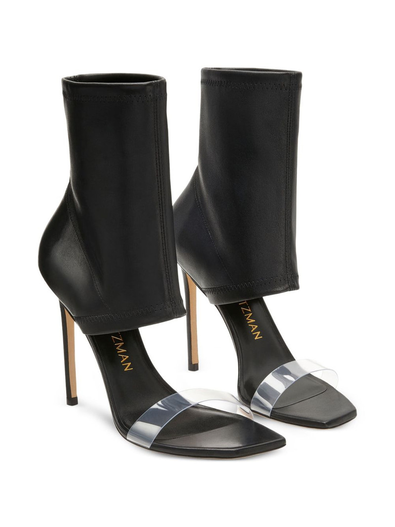 Stuart Weitzman 110mm Frontrow stretch-strap sandals outlook
