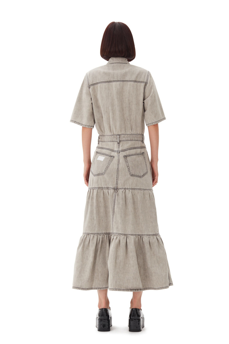 GREY FUTURE LONG DENIM DRESS 3