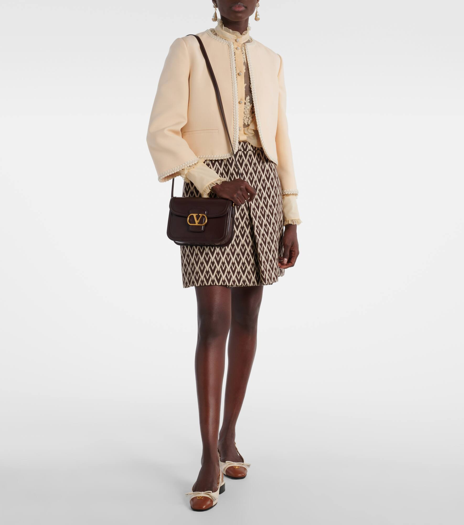 9TO5 VLogo leather shoulder bag - 5