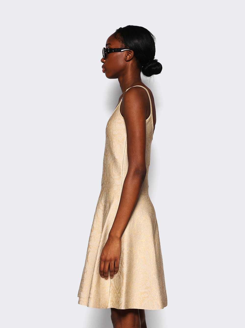 Knit Flared Mini Dress Light Sand - 4