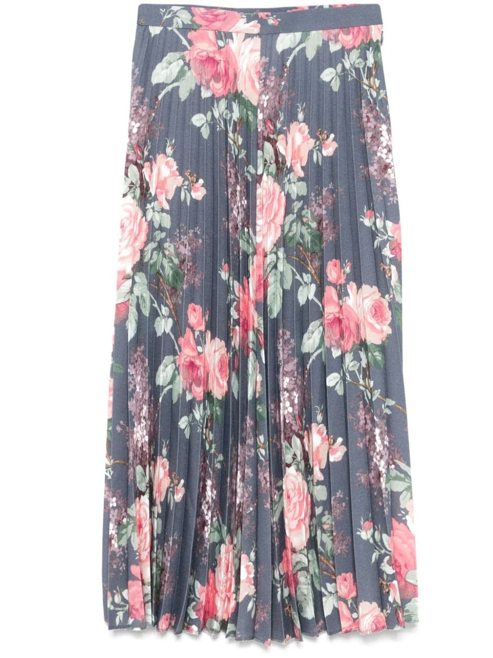 floral-print midi skirt - 1