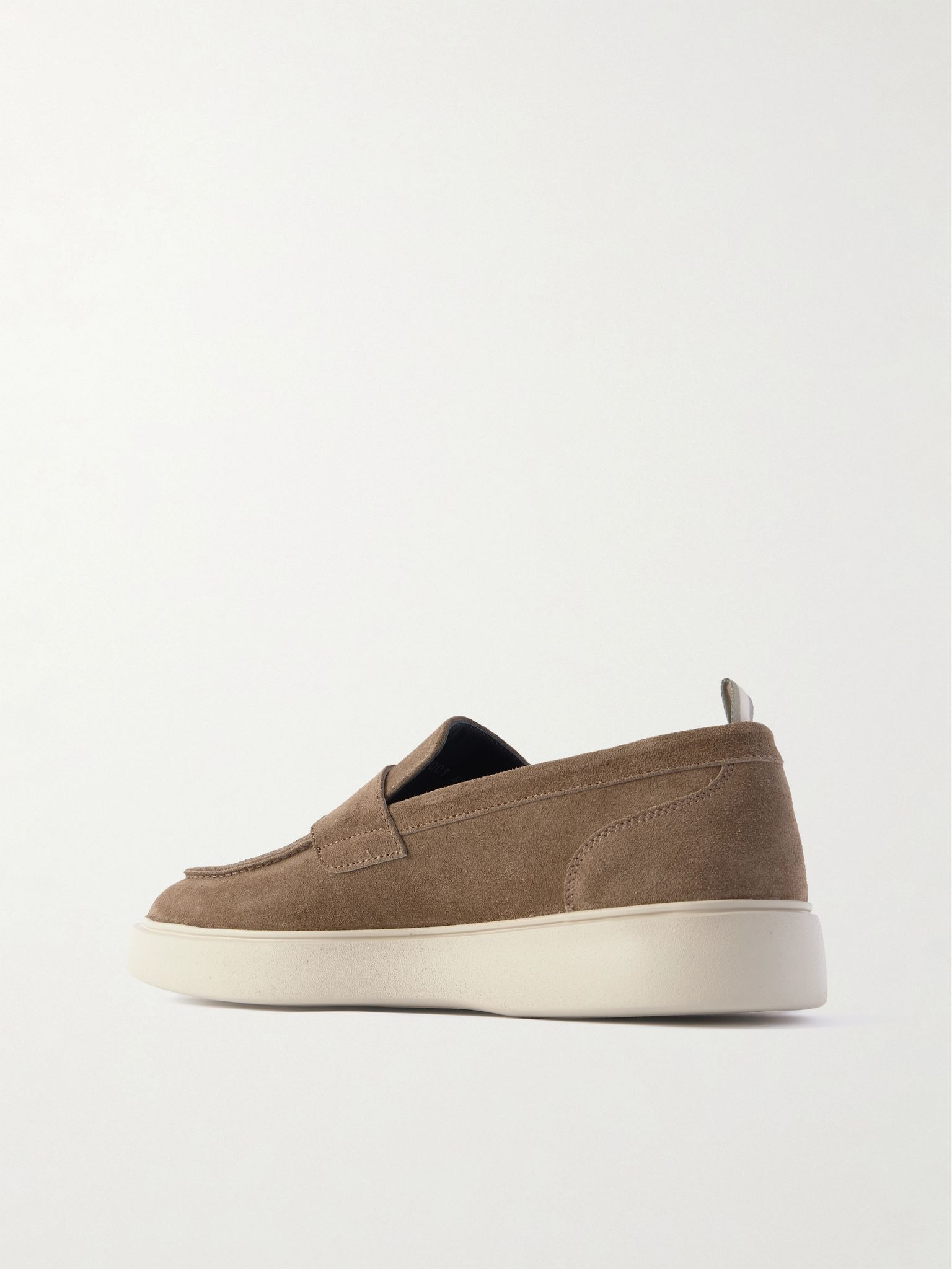 Frame 001 Suede Penny Loafers Brown - 4