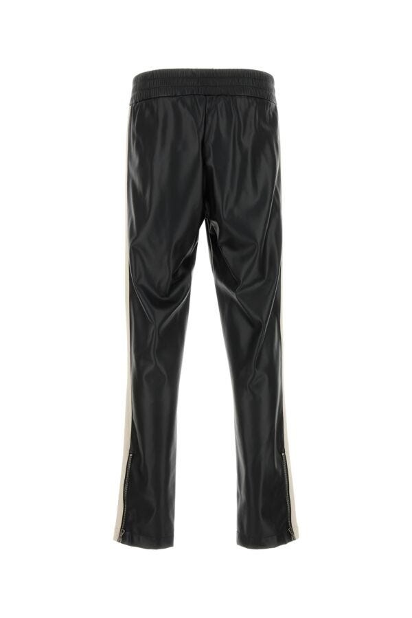 Black synthetic leather pant - 2