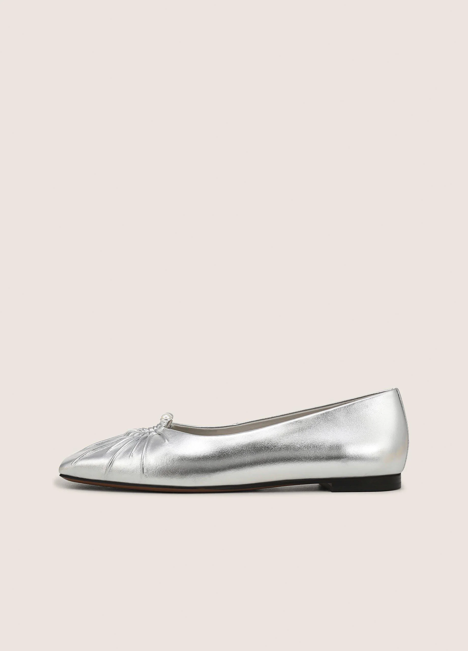 Dany Metallic Leather Flat - 1