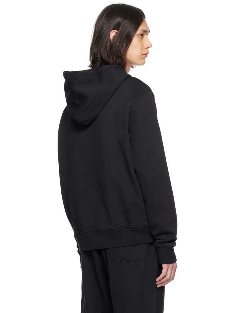 Black Embroidered Hoodie 3
