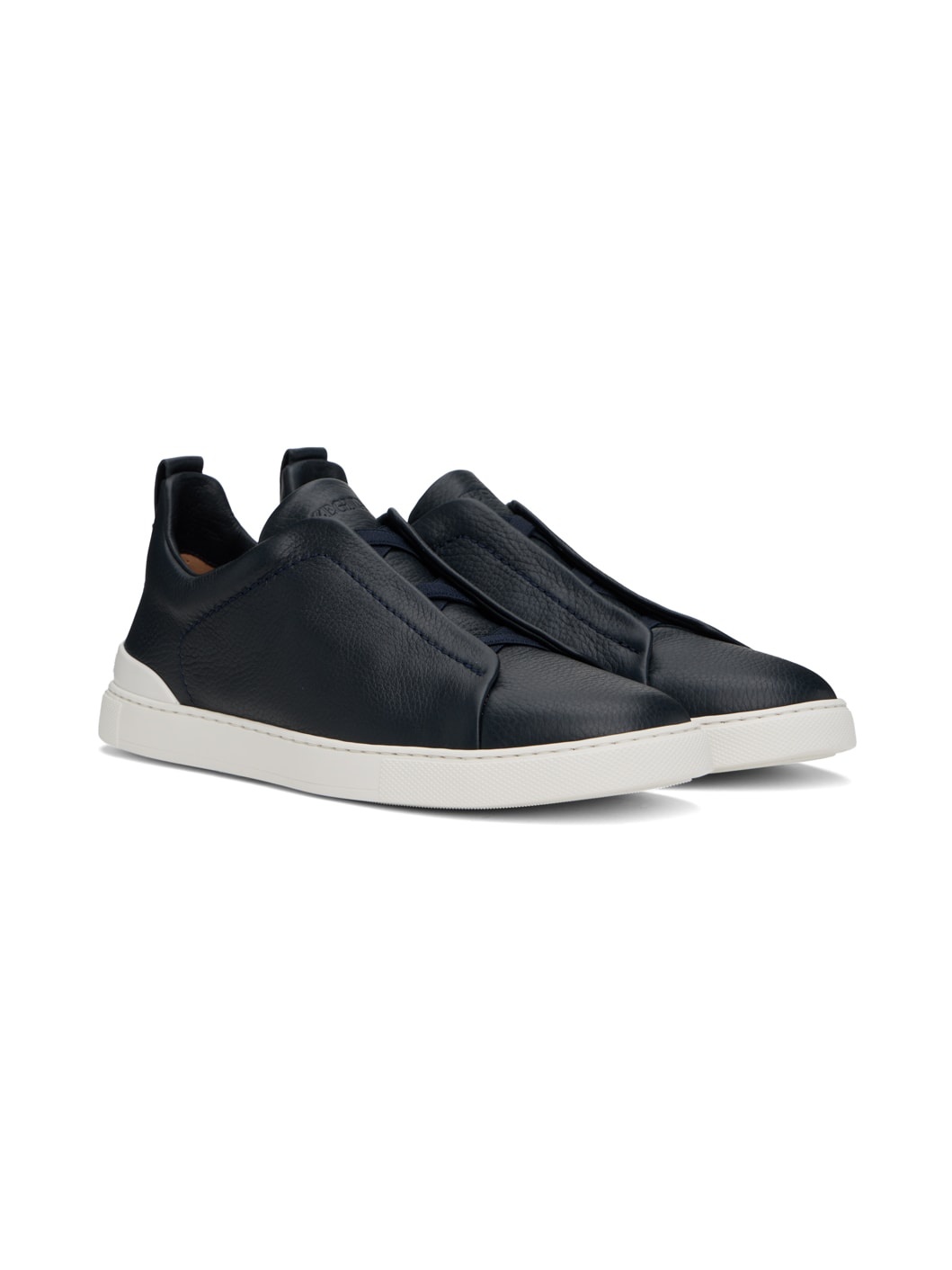 Navy Triple Stitch Sneakers - 4