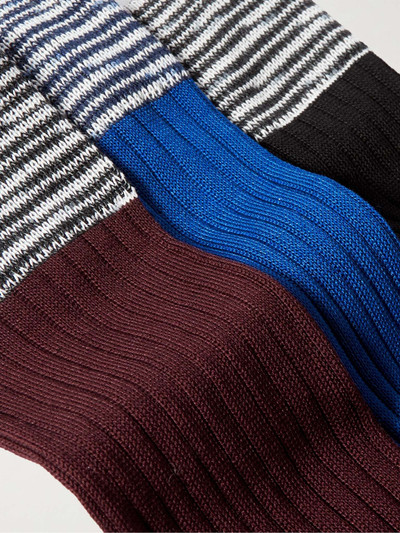 Missoni Set of Three Ribbed Cotton-Blend Socks outlook