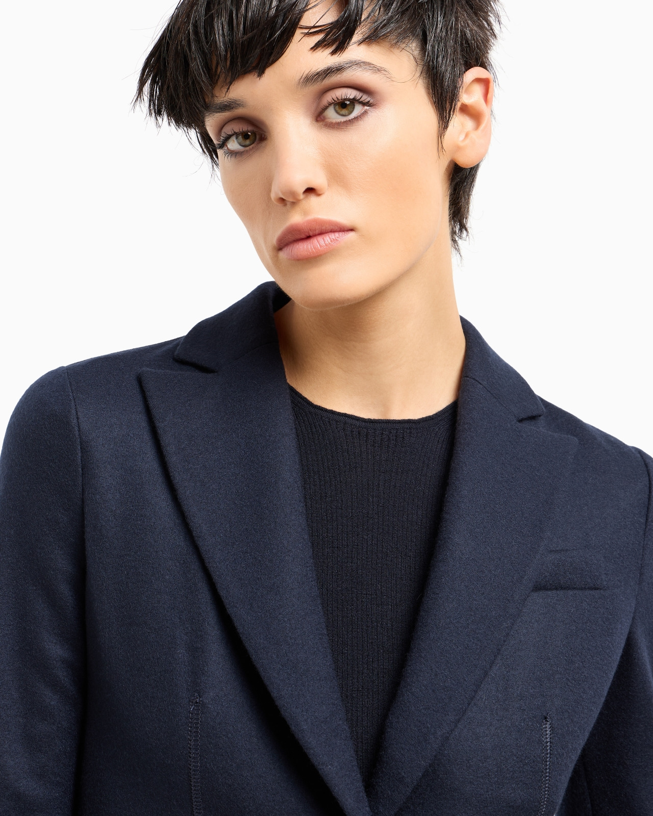 Single-breasted jacket in pure cashmere jersey - 5