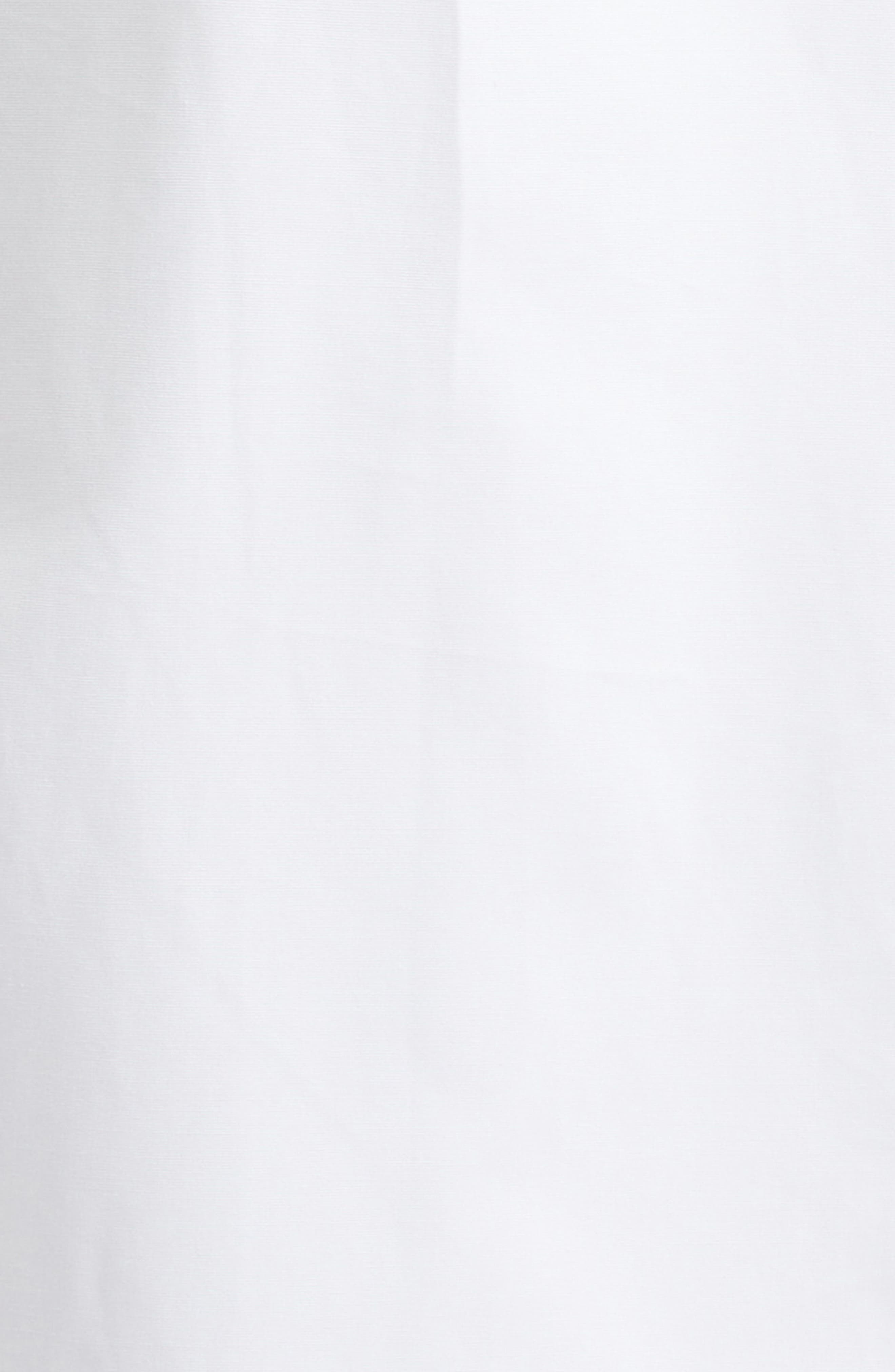 Alaïa Belted Long Sleeve Cotton Poplin Shirtdress in Blanc at Nordstrom - 6