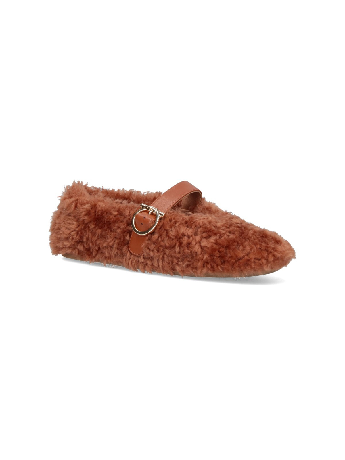'GANCINI' SHEARLING BALLET FLATS - 2