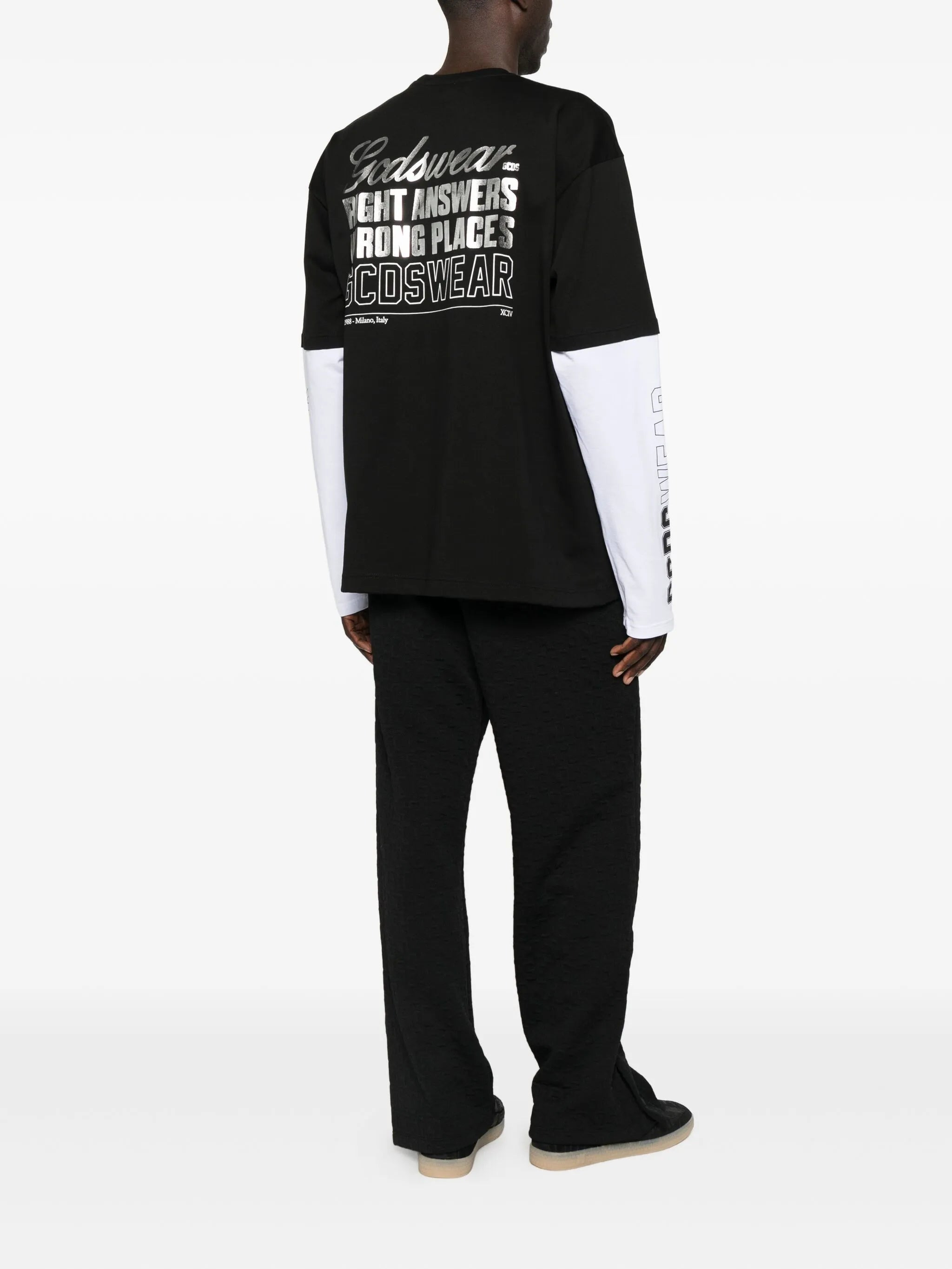 Gcds Long-sleeve Logo-detail T-shirt - 2