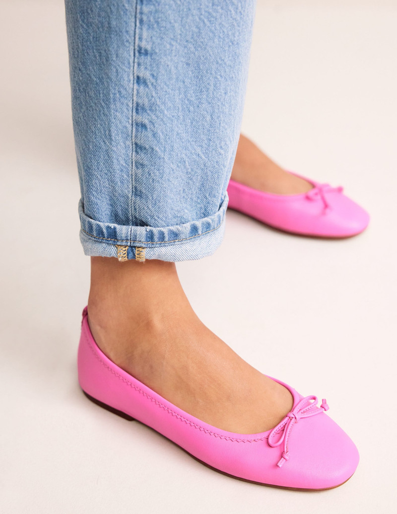 BODEN Kitty Flexi Sole Ballet Flats-Festival Pink outlook