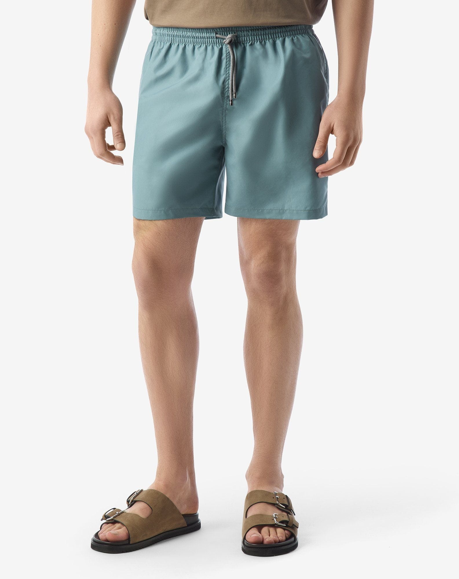 Aqua green short swim shorts - 3