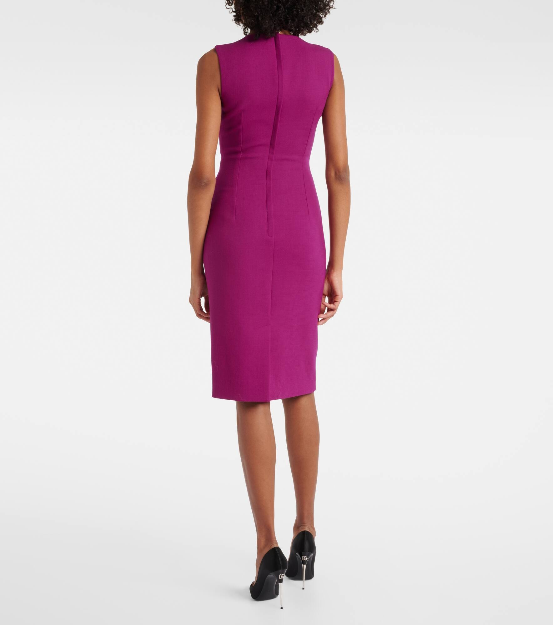 Wool crepe minidress - 3
