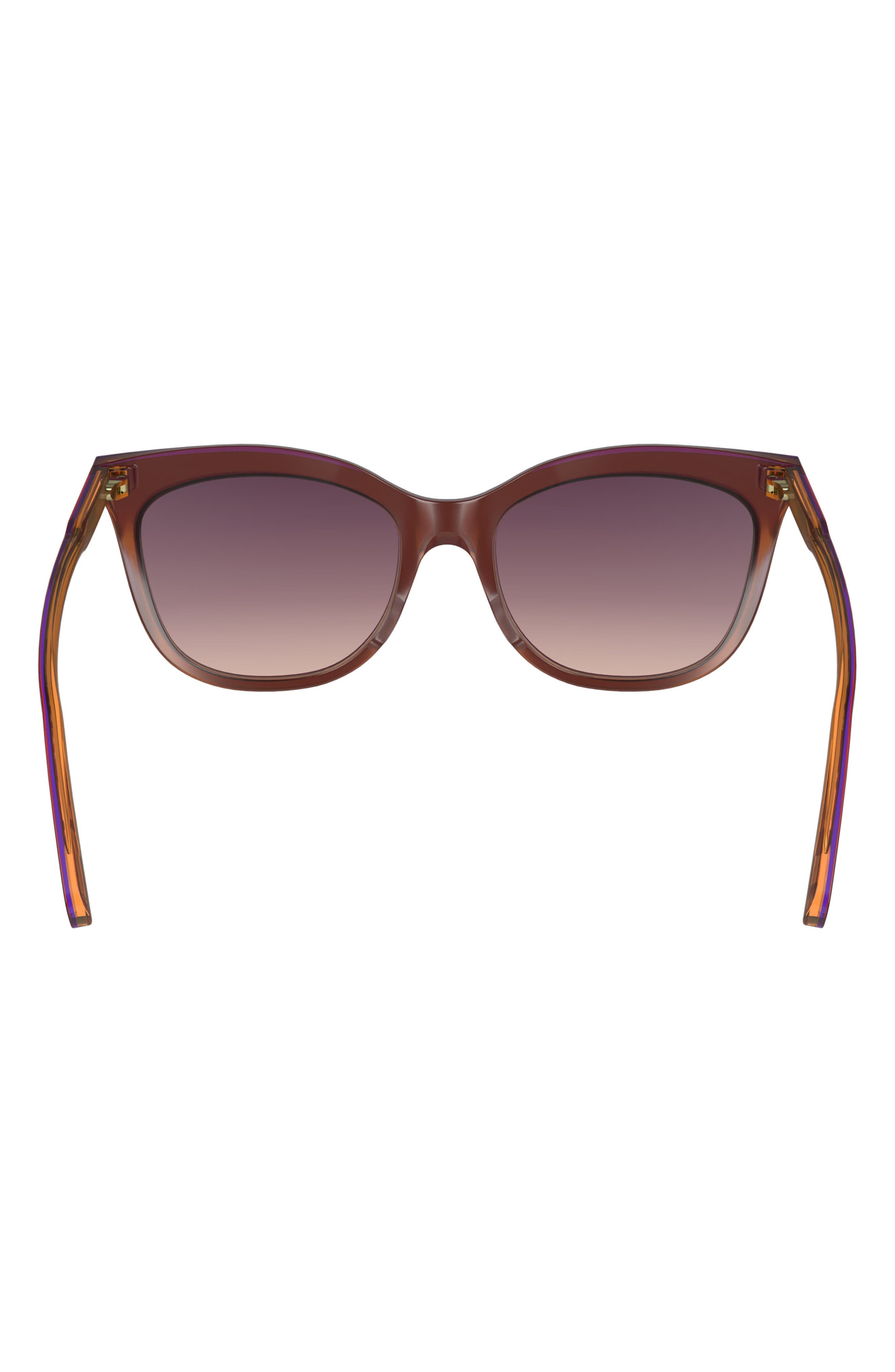Longchamp 53mm Gradient Cat Eye Sunglasses in Dark Rose/Peach at Nordstrom - 5