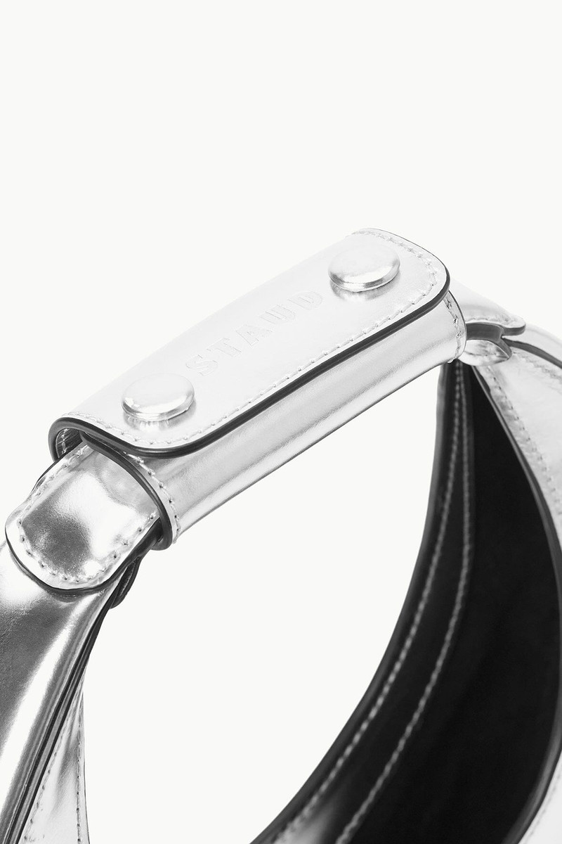 STAUD MINI MOON BAG CHROME 7