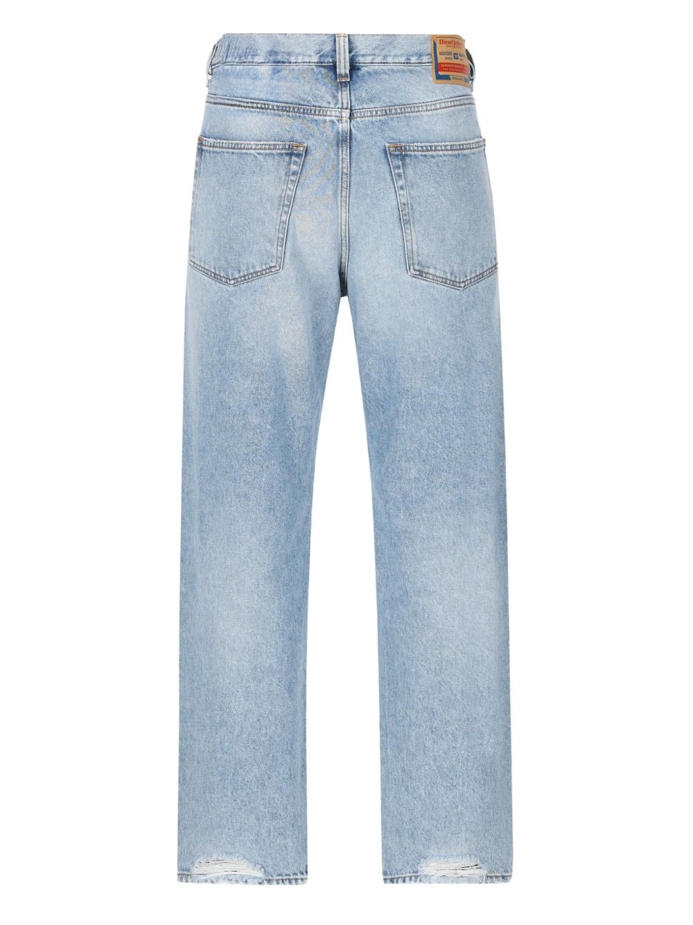 logo-patch distressed-detail jeans - 2